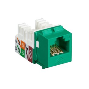 Black Box GIGATRUE2 CAT6 JACK 25 PACK - GREEN