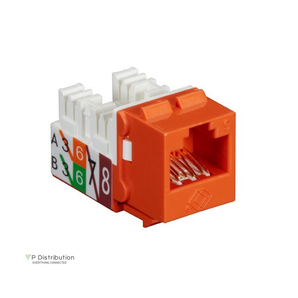 Black Box GIGATRUE2 CAT6 JACK 25 PACK ORANGE