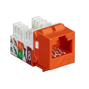 Black Box Gigatrue 2 Cat6 Jack Keystone Orange