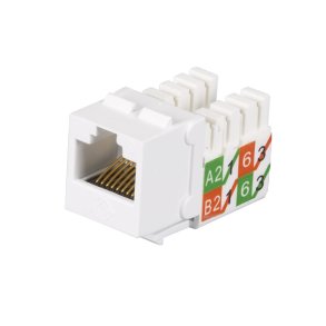 Black Box GIGATRUE2 CAT6 JACK 25 PACK WHITE
