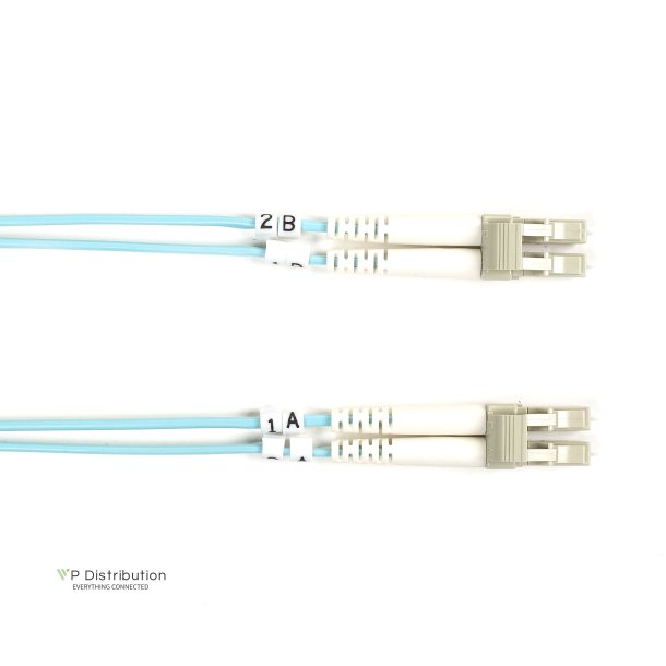 Black Box FIBRE PATCH CABLE 2M 10 GIG LC TO LC AQUA