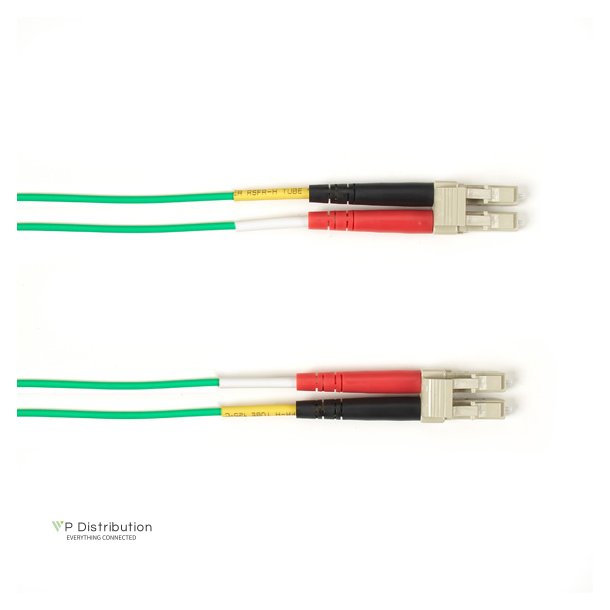 Black Box 50 MM FO PATCH CABLE DUPLX, PLENUM, GN, LCLC