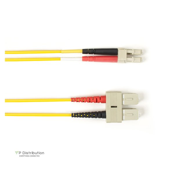 Black Box 50 MM FO PATCH CABLE DUPLX, PLENUM, YL, SCLC