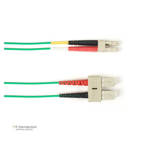 Black Box 50 MM FO PATCH CABLE DUPLX, PLENUM, GN, SCLC