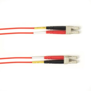 Black Box 62.5 MM FO PATCH CABLE DUPLX, PLENUM, RED, LCLC