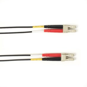 Black Box 62.5 MM FO PATCH CABLE DUPLX, PLENUM, BK, LCLC