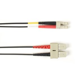 Black Box 50 MM FO PATCH CABLE DUPLX, PVC, BK, SCLC