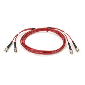 Black Box 62.5 MM FO PATCH CABLE DUPLX, PVC, RED, STST