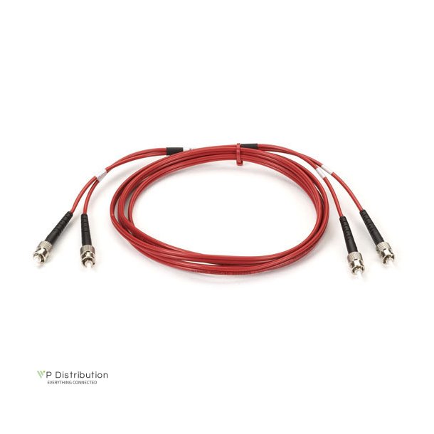 Black Box 62.5 MM FO PATCH CABLE DUPLX, PVC, RED, STST