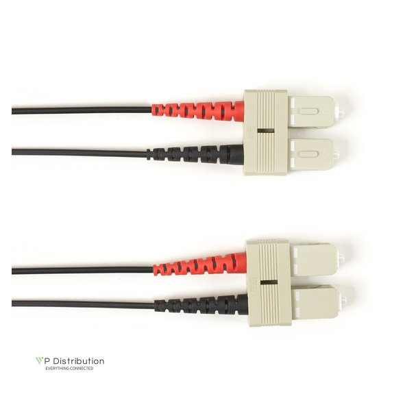 Black Box SM FO PATCH CABLE DUPLX, LSZH, BK, SCSC