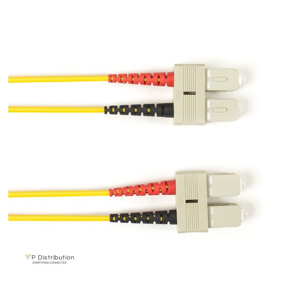 Black Box SM FO PATCH CABLE DUPLX, LSZH, YL, SCSC