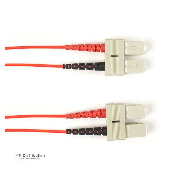 Black Box SM FO PATCH CABLE DUPLX, LSZH, RED, SCSC