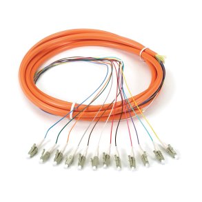 Black Box FO PIGTAIL, 12 STRAND, LC OM1 62.5, ORANGE, 3M