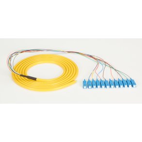 Black Box FO PIGTAIL, 12 STRAND, SC SM , YELLOW, 3M