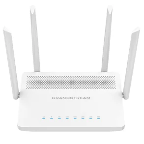 Grandstream Wi-Fi Dual-Band Router, 1x GbE SFP WAN, 1x GbE WAN/LAN, 3x GbE LAN, 1 USB 2.0, 1Gbps NAT routing, 60K NAT sessions, VPN (530Mbps), 22 MU-MIMO, up to 100 wireless clients, 1.27Gbps wireless throughput, local AP controller