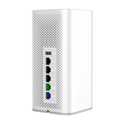 Grandstream Wi-Fi 6 Dual-Band Router, 1x GbE WAN, 1x GbE WAN/LAN, 3x GbE LAN, 1 USB 3.0, 2Gbps NAT routing, 120K NAT sessions, VPN (850Mbps), 22 MU-MIMO, up to 256 wireless clients, 1.77Gbps wireless throughput, local AP controller