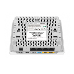 Grandstream Indoor Wi-Fi Access Point, 2x2:2 2.4G/5G, 1x GbE PoE, 2x Ethernet 10/100M with PSE, 1x Ethernet 10/100M, up to 100m coverage, up to 80 wireless clients, 1.17Gbps aggregate wireless throughput