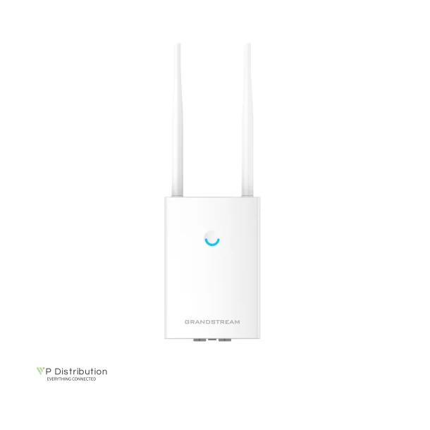 Grandstream Outdoor Wi-Fi Access Point, 2x2:2 2.4/5G, 2x GbE, PoE, up to 250m coverage, up to 100 wireless clients, 1.27Gbps aggregate wireless throughput, 50 AP local controller, IP66