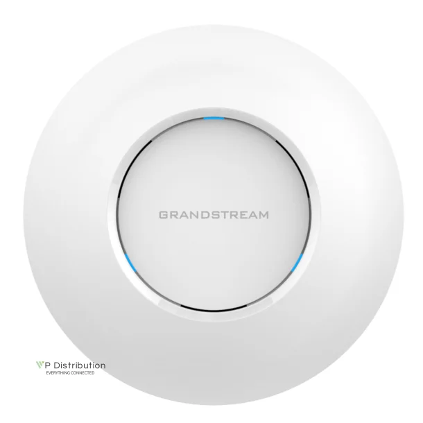 Grandstream Indoor Wi-Fi Access Point, 22:2 2.4G, 44:4 5G, 2x GbE, PoE, up to 175m coverage, up to 200 wireless clients, 2.03Gbps aggregate wireless throughput, 30 AP local controller