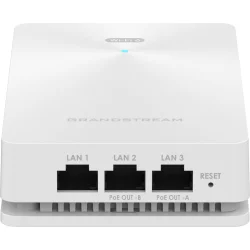 Grandstream Indoor Wi-Fi 6 AX1800 Access Point, 2x2:2 2.4G/5G, 1x GbE PoE, 2x GbE with PSE, 1x GbE, up to 100m coverage, up to 256 wireless clients
