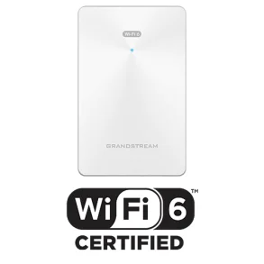 Grandstream Indoor Wi-Fi 6 AX1800 Access Point, 2x2:2 2.4G/5G, 1x GbE PoE, 2x GbE with PSE, 1x GbE, up to 100m coverage, up to 256 wireless clients