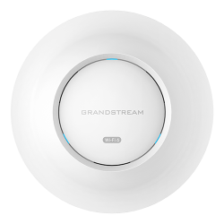 Grandstream Indoor Wi-Fi 6 Access Point, 4x4:4 2.4/5G, 1x GbE, 1x 2,5G, PoE, up to 175m coverage, up to 750 wireless clients, 3.55Gbps aggregate wireless throughput, 50 AP local controller