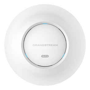 Grandstream Indoor Wi-Fi 6 Access Point, 4x4:4 2.4/5G, 1x GbE, 1x 2,5G, PoE, up to 175m coverage, up to 750 wireless clients, 3.55Gbps aggregate wireless throughput, 50 AP local controller