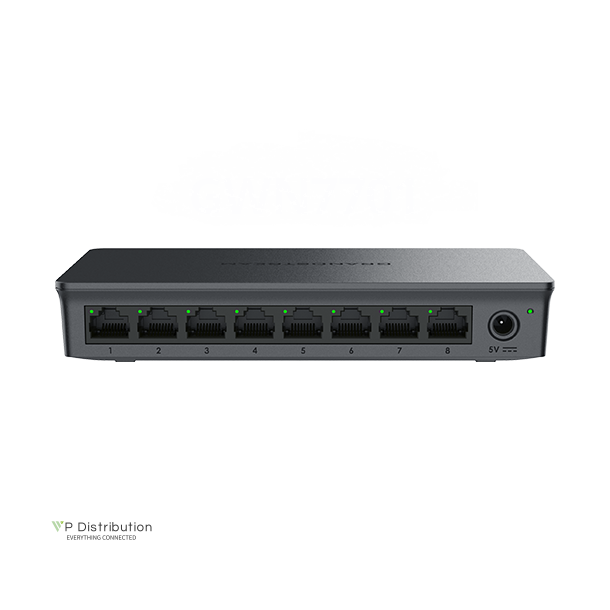 Grandstream Unmanaged Network Switch, 8x GbE RJ45, metal case