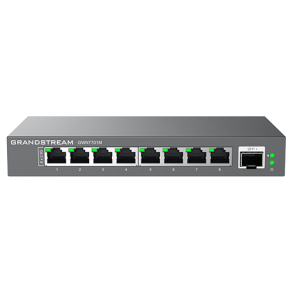 Grandstream Unmanaged 2.5G Multi-Gigabit Network Switch, 8x 2,5GbE RJ45, 1x SFP+, metal case, 12V/1A PSU
