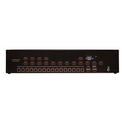 HDMI/USB 16-Port Multiviewer and KVM Switch with USB 2.0 and Audio Support