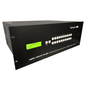 SmartAVI HDMI, 16-Port, 16x16 Matrix Switch with RS-232, IR and TCP/IP Control. Includes: [HDR-16X16-PLUS-V3, CCPWR06]