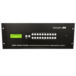 SmartAVI HDMI, 16-Port, 16x16 Matrix Switch with RS-232, IR and TCP/IP Control. Includes: [HDR-16X16-PLUS-V3, CCPWR06]