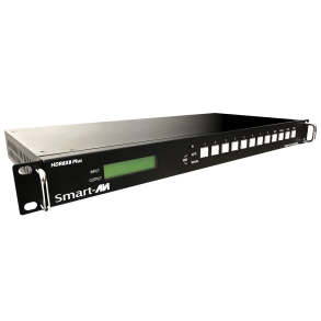 SmartAVI HDMI,8-Port,  4K 8x8 Matrix Switch with IR Remote. Includes: [HDR-8X8-Plus, SRC-2A, PS5VD4A]