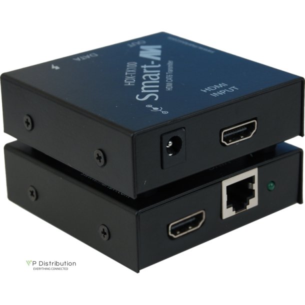 SmartAVI HDMI, Single-Head, CAT5/5e/6 STP Receiver. Includes: [HDX-100-RX, PS5VD3A-wllmt]