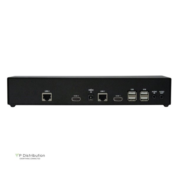 SmartAVIHDMI 4K, Quad-Head, KVM Extender USB 2.0, Audio, Receiver Units Includes: [HDX-XT-4P-RX-S, (PS5VD3A-wllmt)]