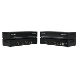 SmartAVIHDMI 4K, Dual-Head, KVM Extender with USB 2.0 Transmitter and Receiver Units. Includes: [HDX-XT-TX, HDX-XT-RX, 2 X (PS12VD3A-wllmt)]