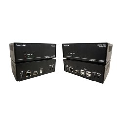 SmartAVIHDMI 4K, Single-Head, KVM Extender with USB 2.0 Transmitter and Receiver Units. Includes: [HDX-XT-TX, HDX-XT-RX, 2 X (PS12VD3A-wllmt)]