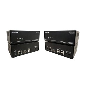 SmartAVIHDMI 4K, Single-Head, KVM Extender with USB 2.0 Transmitter and Receiver Units. Includes: [HDX-XT-TX, HDX-XT-RX, 2 X (PS12VD3A-wllmt)]
