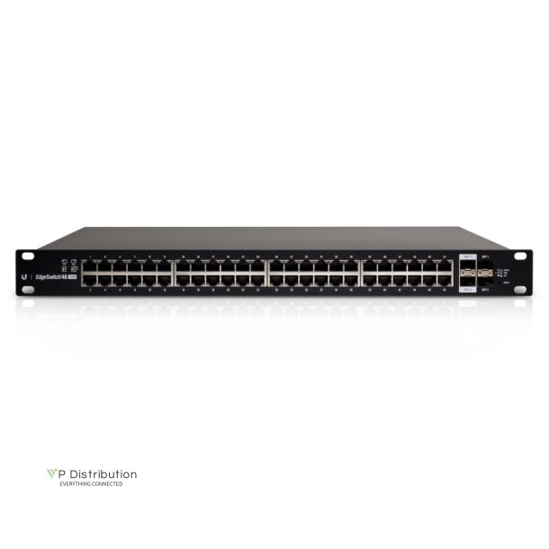 Ubiquiti EdgeSwitch 48 / 48 Gigabit RJ45 Ports / 2 SFP+ Ports / 2 SFP Ports / 750W / PoE+ / ES-48-750W