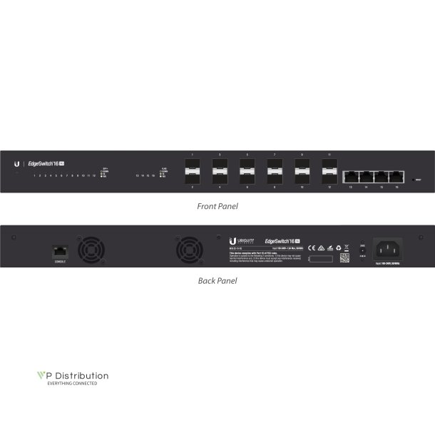 Ubiquiti EdgeSwitch 16 / 12 SFP+ Ports / 4 RJ45-10G / ES-16-XG