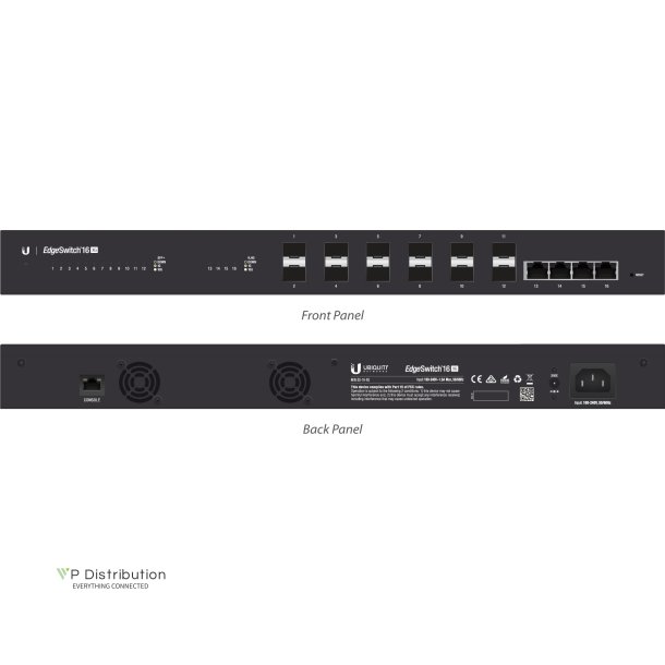 Ubiquiti EdgeSwitch 16 / 12 SFP+ Ports / 4 RJ45-10G / ES-16-XG