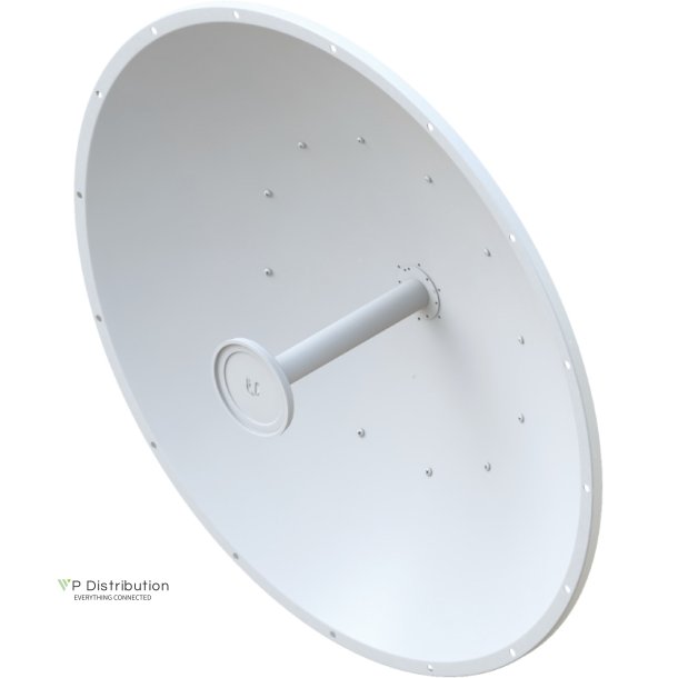 Ubiquiti airFiberX dish antenna, 5GHz 34dBi, slant 45 degrees