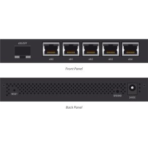 Ubiquiti EdgeRouter X, 6-port Gigabit Router, 1x SFP In, passive PoE Out ports