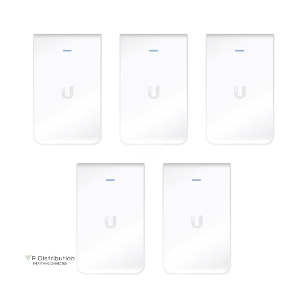 Ubiquiti Unifi Access Point InWall / Indoor / 2,4 &amp; 5 GHz / AC / UAP-AC-IW-5 / 5er Pack