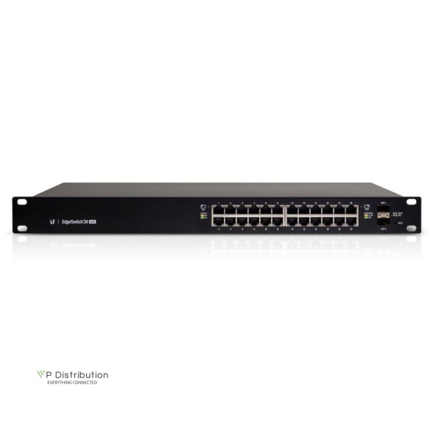 Ubiquiti EdgeSwitch 24 / 24 Gigabit RJ45 Ports / 2 SFP Ports / 500W / PoE+ / ES-24-500W