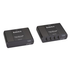 Black Box 4 Port Usb 2.0 Mm Fiber Extender