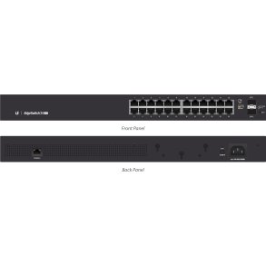 Ubiquiti EdgeSwitch 24 / Lite / 24 Gigabit RJ45 Ports / 2 SFP Ports / 1 Serial Port / ES-24-Lite