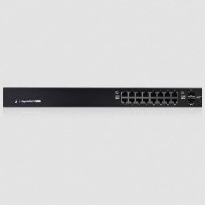 Ubiquiti EdgeSwitch 16 / 16 Gigabit RJ45 Ports / 2 SFP Ports / 150W / PoE+ / ES-16-150W