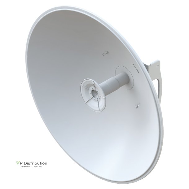 Ubiquiti airFiberX dish antenna, 5GHz 30dBi, slant 45 degrees