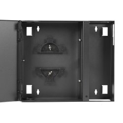 Black Box FIBER WALLMOUNT CABINET 4 ADAPTER - NON LOCK